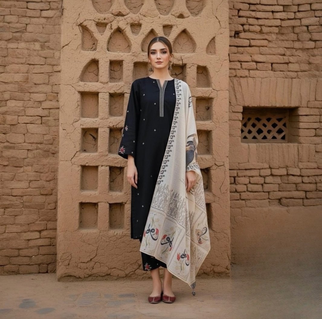 Noir Dhanak 3 Piece Suit for Women