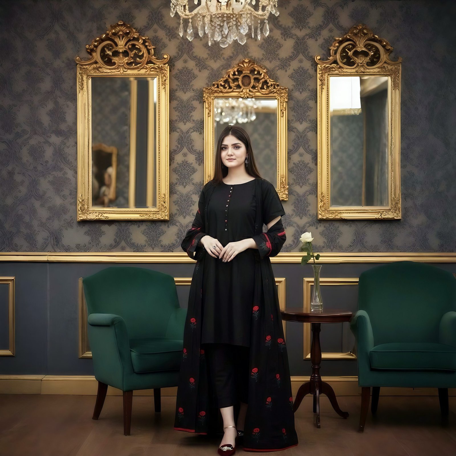 Grace Cotton Gown Frock for Women