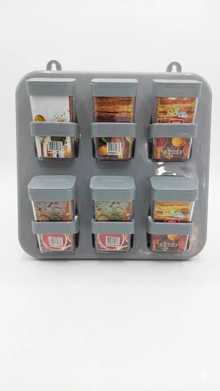 Multi-Color Spice Tubs on Backpack Holder