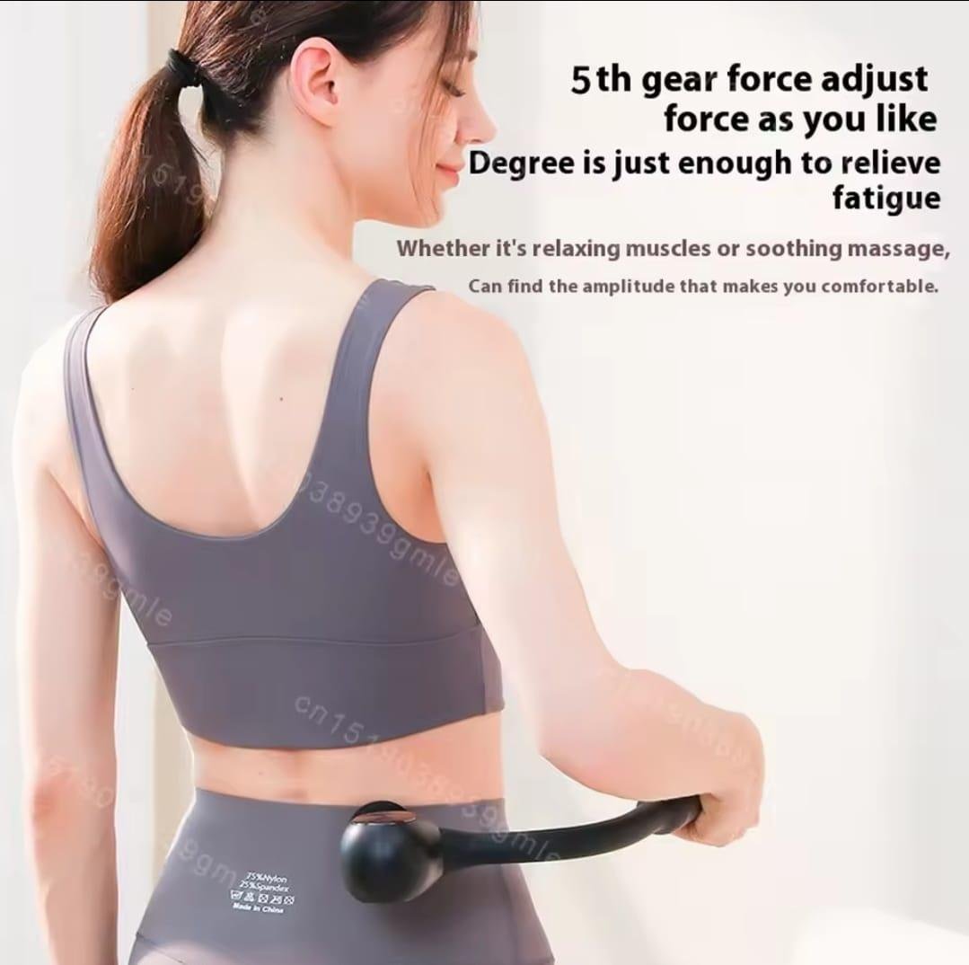 Mini Vibration Massage Stick Black Rechargeable