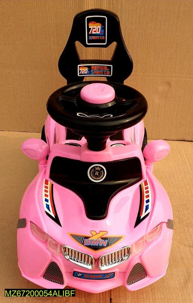 Pink Kids Riding Car with BMW Design