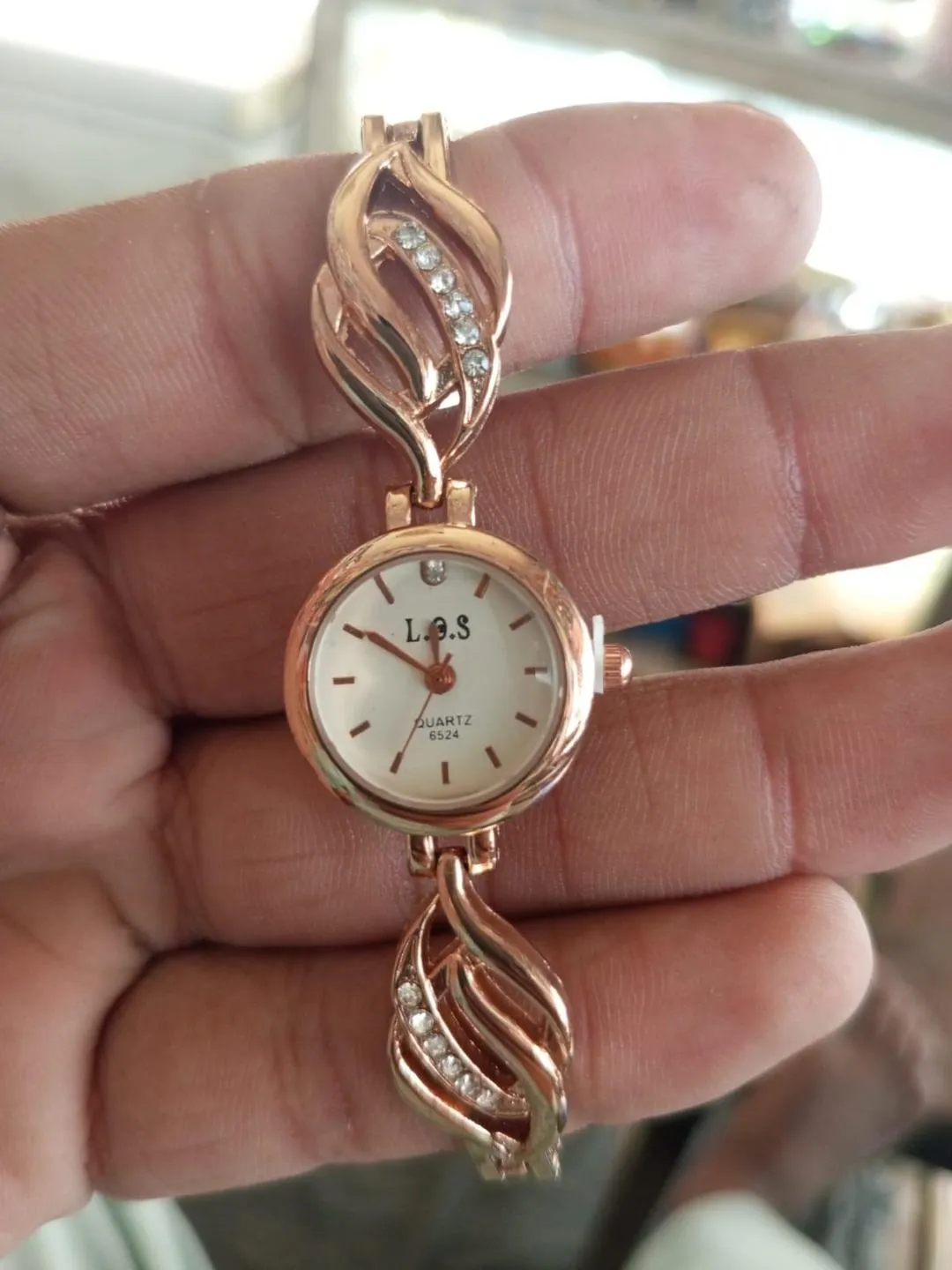 Rose Gold Dial Bracelet Watch for Women