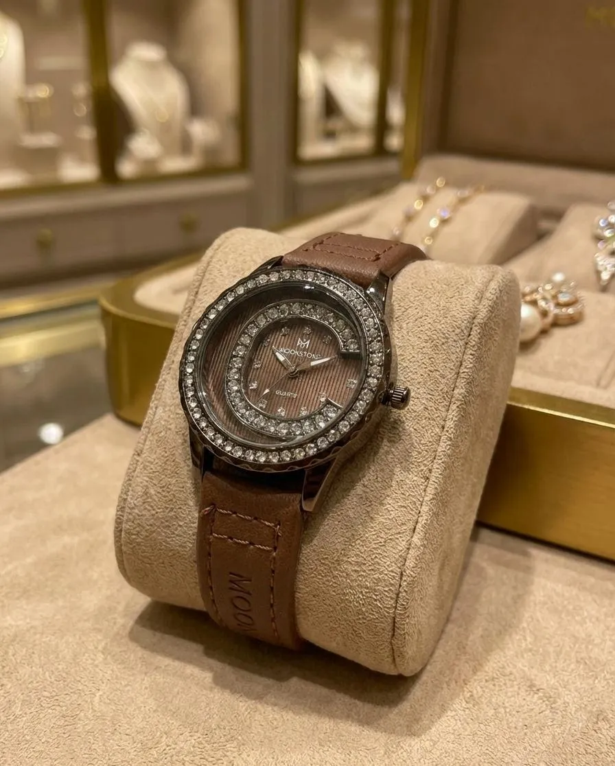 Women's Brown Leather Watch