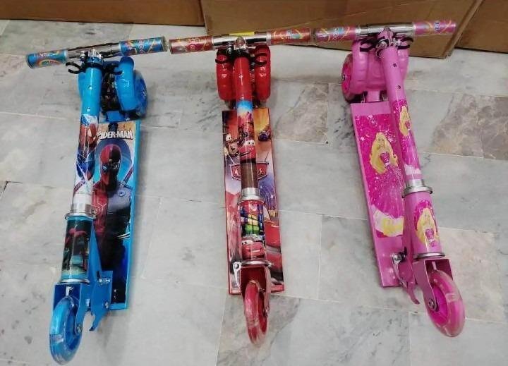 Pink Barbie Kids Scooter Metal Frame