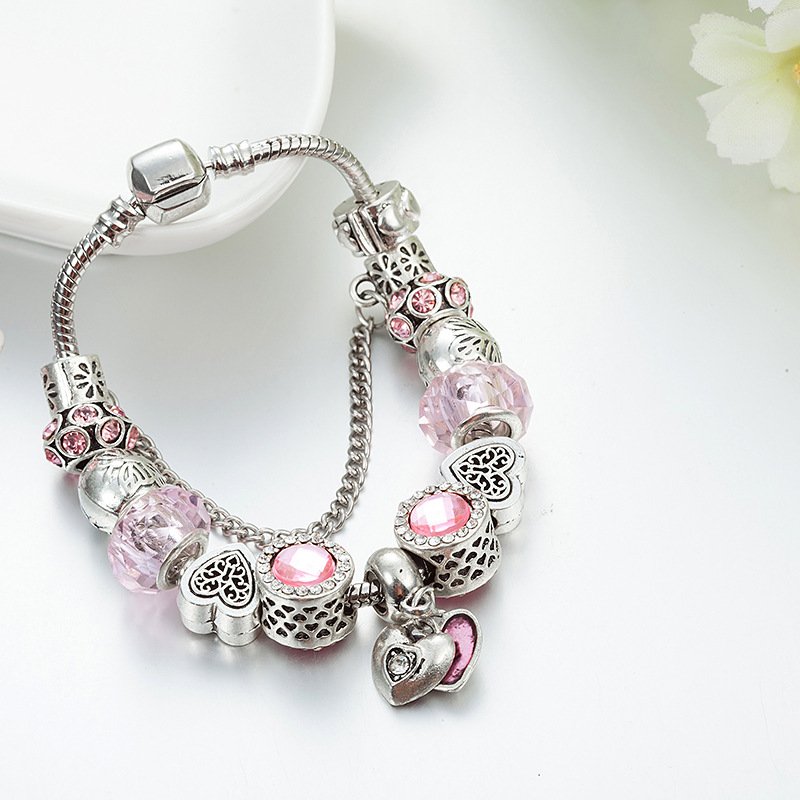 Heart Charm Bracelet for Women